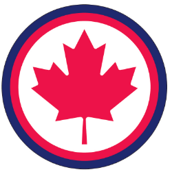 Canada Circle Bumper Stickers Made in USA Canadian American 2.5" Diameter