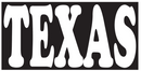 Texas Bumper Stickers Made in USA TX Blackout