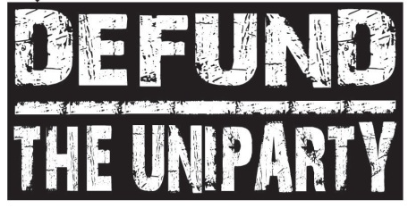 Defund The Uniparty Bumper Stickers Made in USA