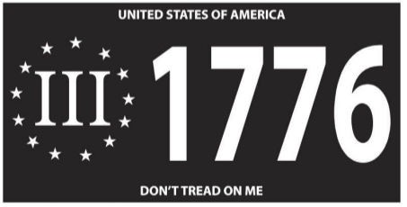 United States Of America 1776 Don't Tread On Me Bumper Stickers Made in USA American Freedom