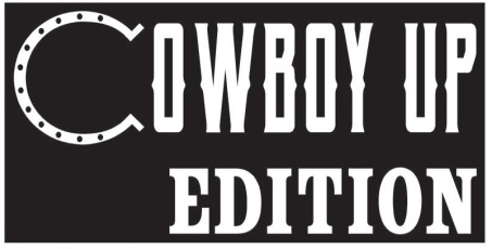 Cowboy Up Edition Bumper Stickers Made in USA Western American Horseshoe