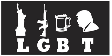 Liberty Guns Beer Trump Bumper Stickers Made in USA LGBT Blackout