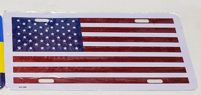 USA American Embossed Aluminum Automobile License Plate Car Tags