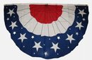 USA Fan Stars in Blue 3'x5' Flag ROUGH TEX® 68D Nylon