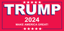Trump 2024 Make America Great Red Bumper Stickers Made in USA