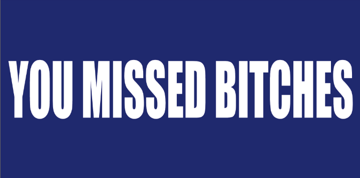 You Missed Bitches Bumper Stickers Made in USA SHIPS AFTER 8/17/2024