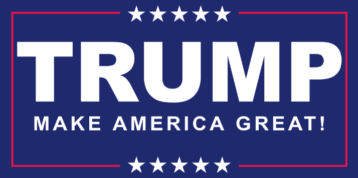 Trump Make America Great Again Blue Bumper Stickers Made in USA SHIPS AFTER 8/17/2024