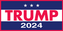 Trump 2024 3 Stars Bumper Stickers Made in USA SHIPS AFTER 8/17/2024