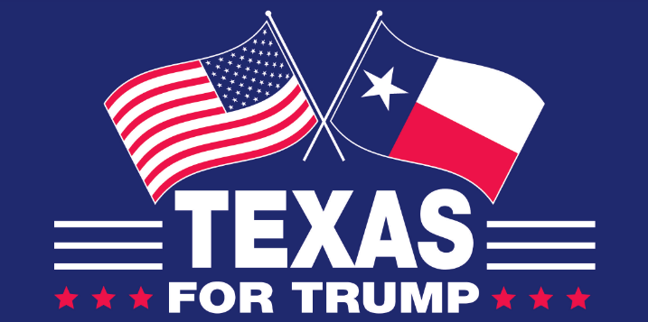 Texas For Trump Bumper Stickers Made in USA SHIPS AFTER 8/17/2024