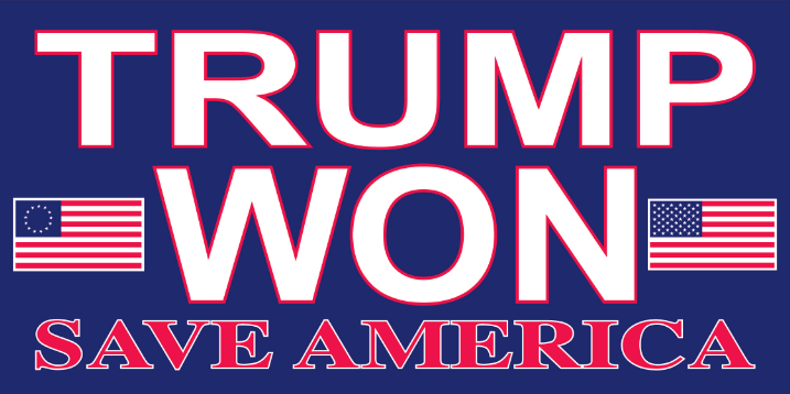 Trump Won Save America Bumper Stickers Made in USA SHIPS AFTER 8/17/2024