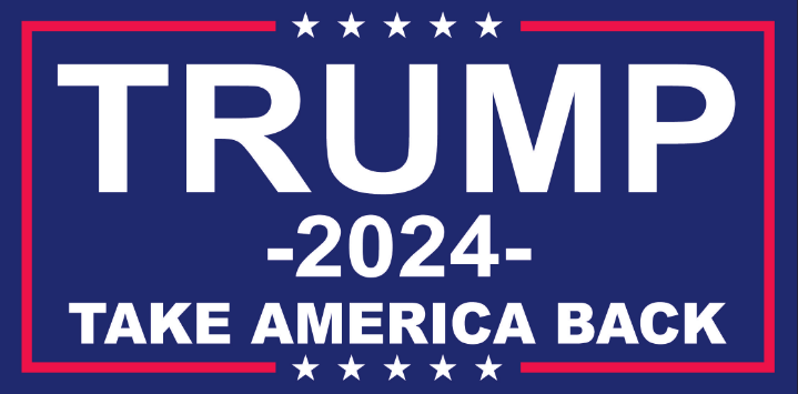 Trump 2024 Take America Back Bumper Stickers Made in USA SHIPS AFTER 8/17/2024