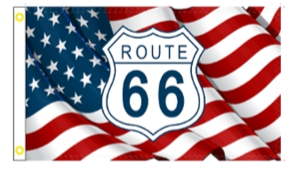 USA Route 66 3'X5' Flag ROUGH TEX® 100D