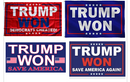 Assortment Mixed Dozen Trump Won 2024 4'x6' Flags Rough Tex® 100D