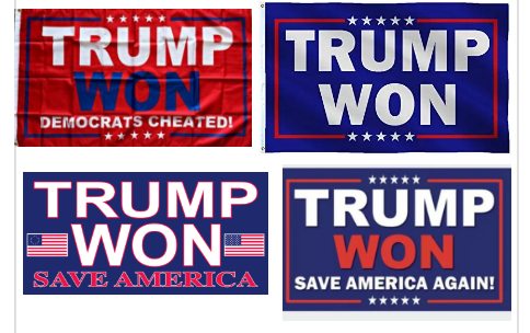 Assortment Mixed Dozen Trump Won 2024 4'x6' Flags Rough Tex® 100D