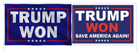 Trump Won 2024 Mixed 6 Pack 6'x10' Feet Huge MAGA Nation Flags Rough Tex® 100D