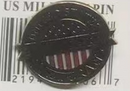 US Military Veteran Round Lapel Pin