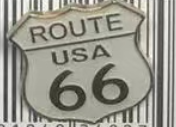 Route 66 USA Lapel Pin Shield Highway Sign