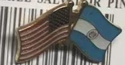 USA & El Salvador Friendship Lapel Pin