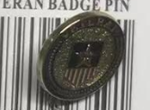 USA Veteran Round Badge Lapel Pin American Military Star in Service