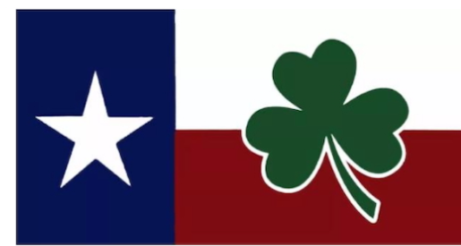 Texas Irish Ireland Shamrock Bumper Stickers Made in USA