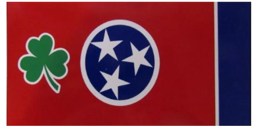 Tennessee Ireland Shamrock Bumper Stickers Made in USA