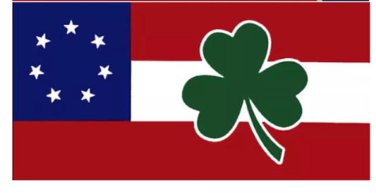 Stars & Bars 7 Stars Ireland Shamrock Bumper Stickers Made in USA