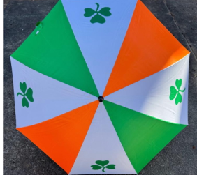 Ireland Shamrock Umbrella Rough Tex® Folding 28" Umbrella