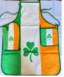 Ireland Irish Shamrock BBQ Set Apron, Oven Mitt, Pot Holder