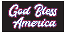 God Bless America Bumper Stickers Made in USA America's Back