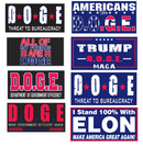 8 Packs of DOGE 2025 Bumper Stickers Made in USA
