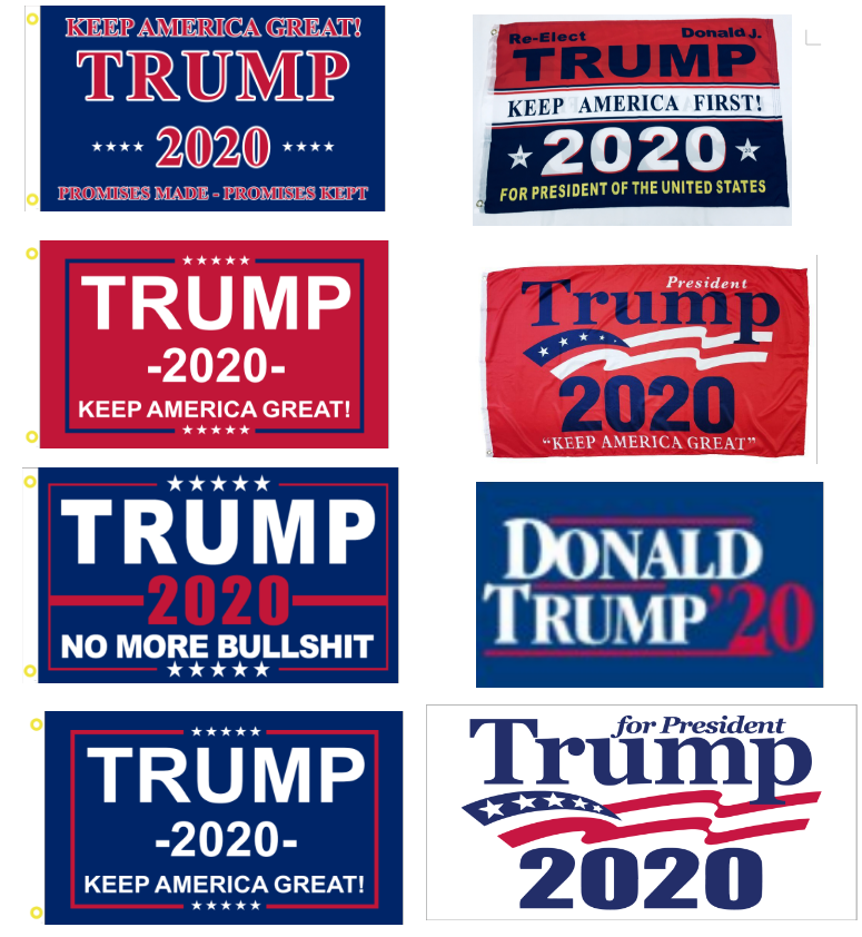 Legacy Collection of 2x3 Feet 2020 Trump Flags Mixed Designs 12 Pack