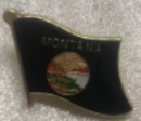 Montana State Wavy Lapel Pin