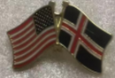 USA & Iceland Friendship Lapel Pin