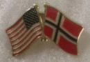 USA & Norway Friendship Lapel Pin