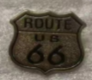 Route 66 Golden Lapel Pin