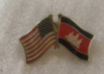 USA & Cambodia Friendship Lapel Pin