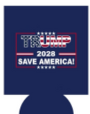 Trump 2028 Save America Jacket Can Holder Drink Koozie