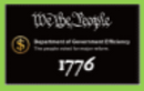 We The People Department of Government Efficiency 1776 DOGE 3'X5' Flag ROUGH TEX® 100D