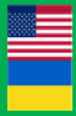 USA Ukraine 12"x18" Garden Flag ROUGH TEX® 100D