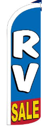 RV Sale 11.5'x2.5' Half Sleeve Swooper Flag Rough Tex® Knit Feather