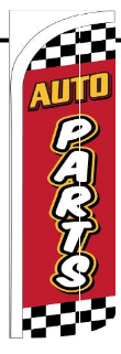 Auto Parts 11.5'x2.5' Half Sleeve Swooper Flag Rough Tex® Knit Feather