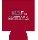 Gulf Of America USA Red Jacket Can Holder Trump Drink Koozie