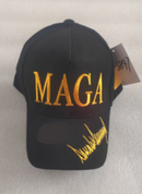 MAGA Signature Black & Gold Embroidered Cap