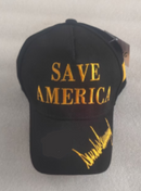 Save America Signature Black & Gold Embroidered Cap