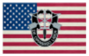 USA Special Forces 3'X5' Flag ROUGH TEX® 100D American De Opresso Liber