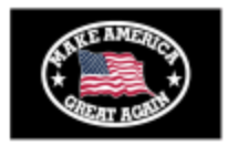 Make America Great Again USA Black 3'X5' Flag ROUGH TEX® 100D