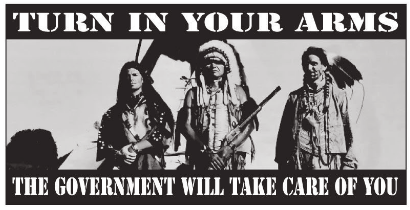 Turn In Your Arms The Government Will Take Care Of You Bumper Stickers Made in USA
