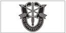 De Oppresso Liber USSF White Bumper Stickers Made in USA