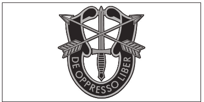 De Oppresso Liber USSF White Bumper Stickers Made in USA