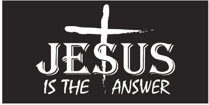 Jesus Is The Answer Bumper Stickers Made in USA 100% American Ships October 7 2025